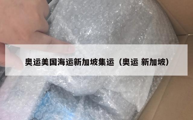 奥运美国海运新加坡集运（奥运 新加坡）