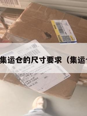 发往美国集运仓的尺寸要求(集运仓到美国)