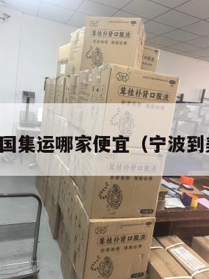 宁波到美国集运哪家便宜（宁波到美国海运）