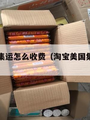 美国淘宝集运怎么收费(淘宝美国集运几天能到)