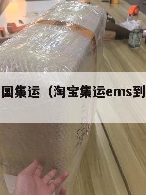 淘宝寄美国集运(淘宝集运ems到美国要多久)