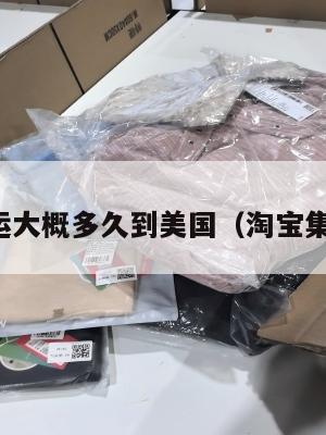 淘宝集运大概多久到美国(淘宝集运快吗)