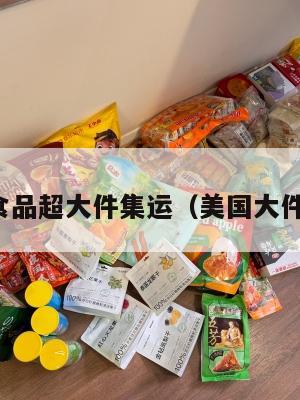美国食品超大件集运(美国大件海运)