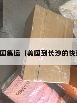 长沙到美国集运(美国到长沙的快递要几天)
