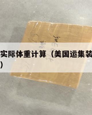 美国集运实际体重计算(美国运集装箱到中国价格多少)