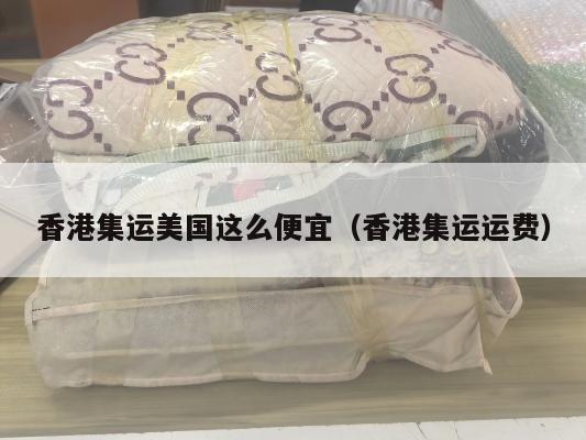 香港集运美国这么便宜(香港集运运费)