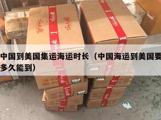 中国到美国集运海运时长(中国海运到美国要多久能到)