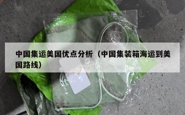 中国集运美国优点分析（中国集装箱海运到美国路线）