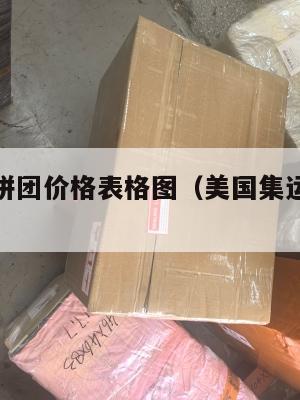 美国集运拼团价格表格图(美国集运仓怎么收费)