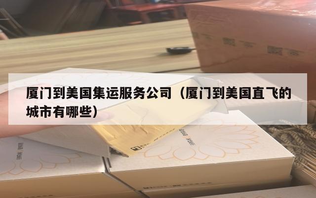 厦门到美国集运服务公司(厦门到美国直飞的城市有哪些)