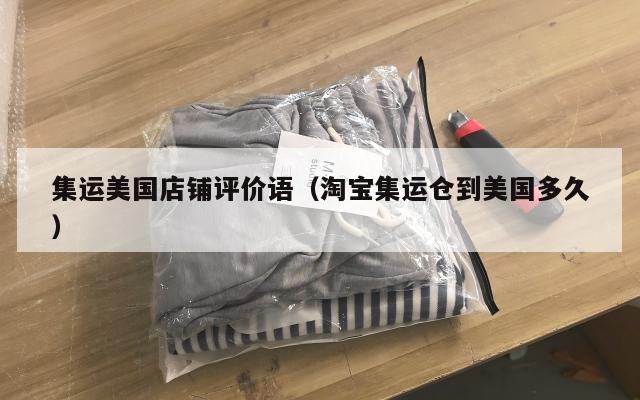 集运美国店铺评价语(淘宝集运仓到美国多久)