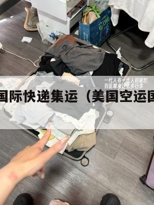 美国空运国际快递集运(美国空运国际快递集运要多久)