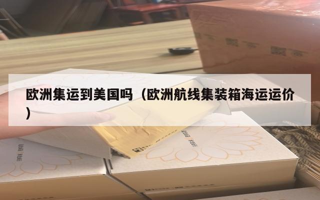 欧洲集运到美国吗（欧洲航线集装箱海运运价）