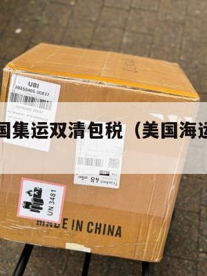 中国到美国集运双清包税(美国海运双清到门)