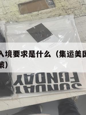 集运美国入境要求是什么（集运美国入境要求是什么政策）
