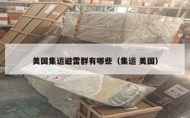 美国集运避雷群有哪些（集运 美国）