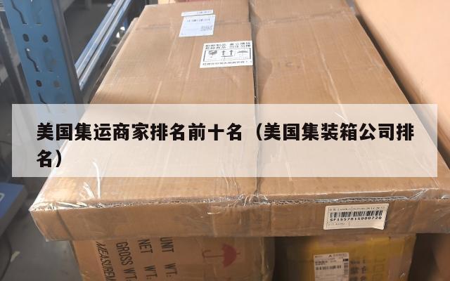 美国集运商家排名前十名（美国集装箱公司排名）