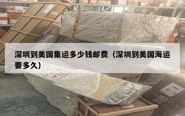 深圳到美国集运多少钱邮费（深圳到美国海运要多久）
