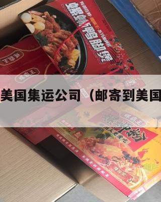 寄快递到美国集运公司(邮寄到美国的快递公司)