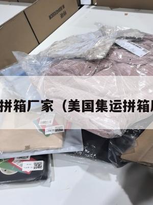 美国集运拼箱厂家(美国集运拼箱厂家电话)