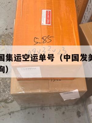 中国发美国集运空运单号(中国发美国集运空运单号查询)