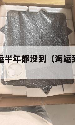 美国海运集运半年都没到（海运到美国一个集装箱多少钱）