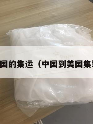 中国到美国的集运（中国到美国集装箱多久）