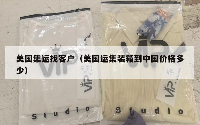 美国集运找客户（美国运集装箱到中国价格多少）
