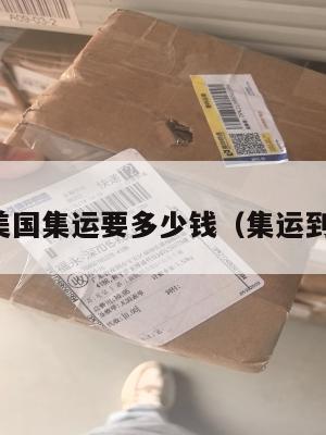 转寄美国集运要多少钱（集运到美国）