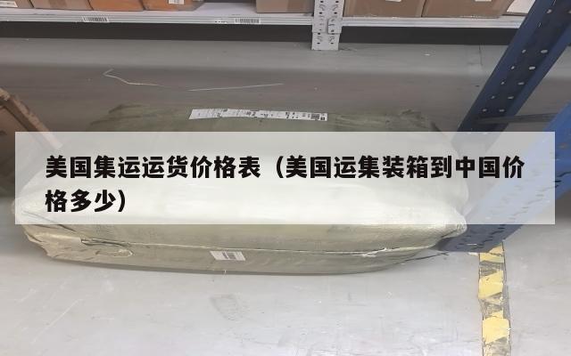 美国集运运货价格表(美国运集装箱到中国价格多少)