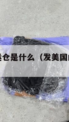 发美国的集运仓是什么(发美国的集运仓是什么快递)