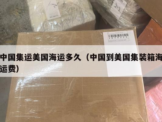 中国集运美国海运多久（中国到美国集装箱海运费）