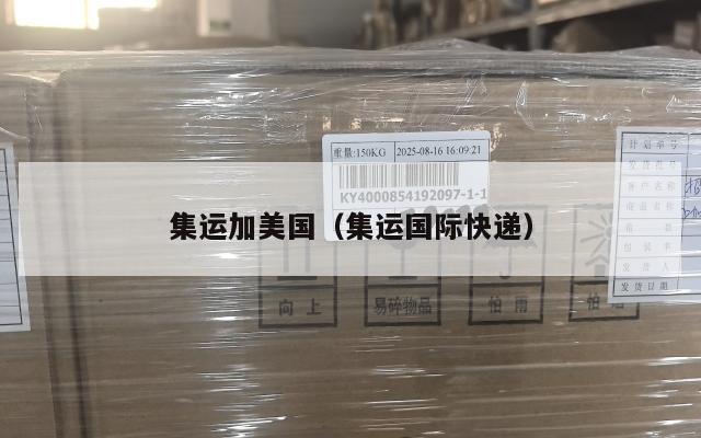 集运加美国（集运国际快递）