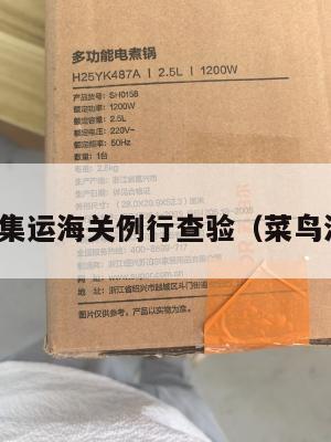 菜鸟美国集运海关例行查验（菜鸟海外物流）