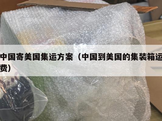 中国寄美国集运方案（中国到美国的集装箱运费）