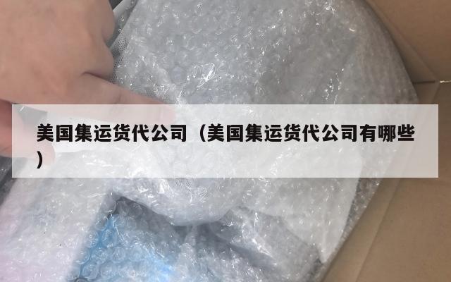 美国集运货代公司（美国集运货代公司有哪些）