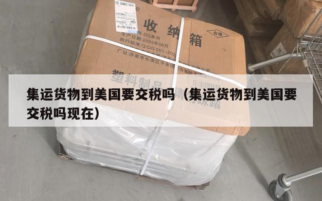 集运货物到美国要交税吗（集运货物到美国要交税吗现在）