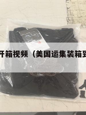 美国集运开箱视频（美国运集装箱到中国价格多少）