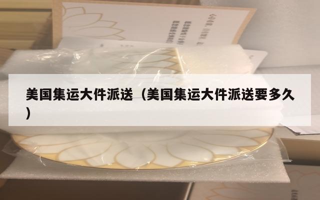 美国集运大件派送（美国集运大件派送要多久）