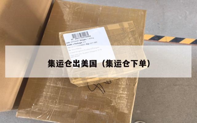 集运仓出美国（集运仓下单）