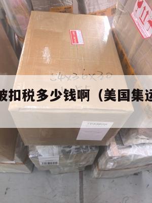 美国集运被扣税多少钱啊（美国集运仓怎么收费）
