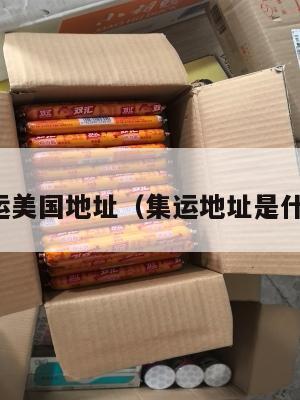 集运美国地址（集运地址是什么）