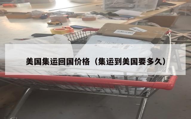 美国集运回国价格（集运到美国要多久）