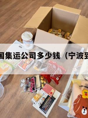 宁波到美国集运公司多少钱（宁波到美国海运）