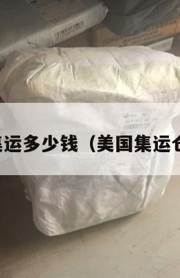 美国海外集运多少钱（美国集运仓怎么收费）