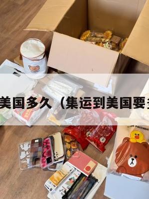 集运美国多久（集运到美国要多久）
