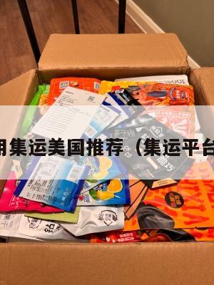 用集运美国推荐（集运平台）