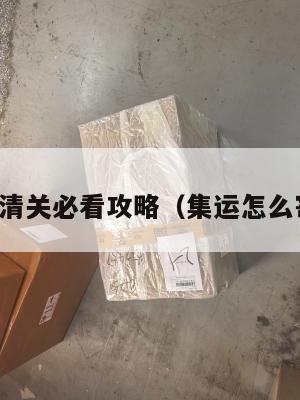 集运美国清关必看攻略（集运怎么寄到美国）