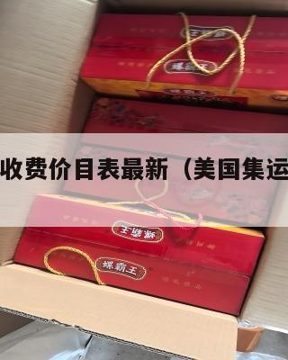 美国集运收费价目表最新（美国集运仓怎么收费）