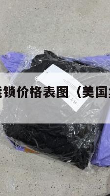 美国集运智能锁价格表图（美国集运仓地址在哪里）